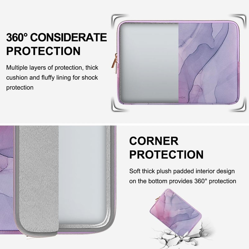 ARVOK 15 15.6 16 inch Laptop Sleeve for MacBook Pro 15 inch/MacBook Pro 16 inch Water-Resistant Laptop Case Notebook Computer/Tablet Pouch Cover for HP/Dell/Lenovo/Asus/Acer/Samsung with Extra Bag - Image 4