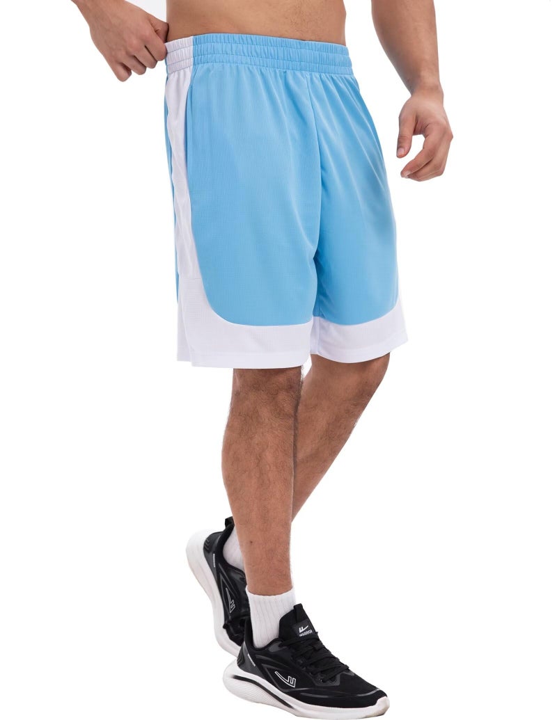 OYGSieg 6 Pack Mens Mesh Athletic Basketball Shorts Gym Shorts with Pockets, Quick Dry Workout Running Shorts Casual for Men XL - Image 5