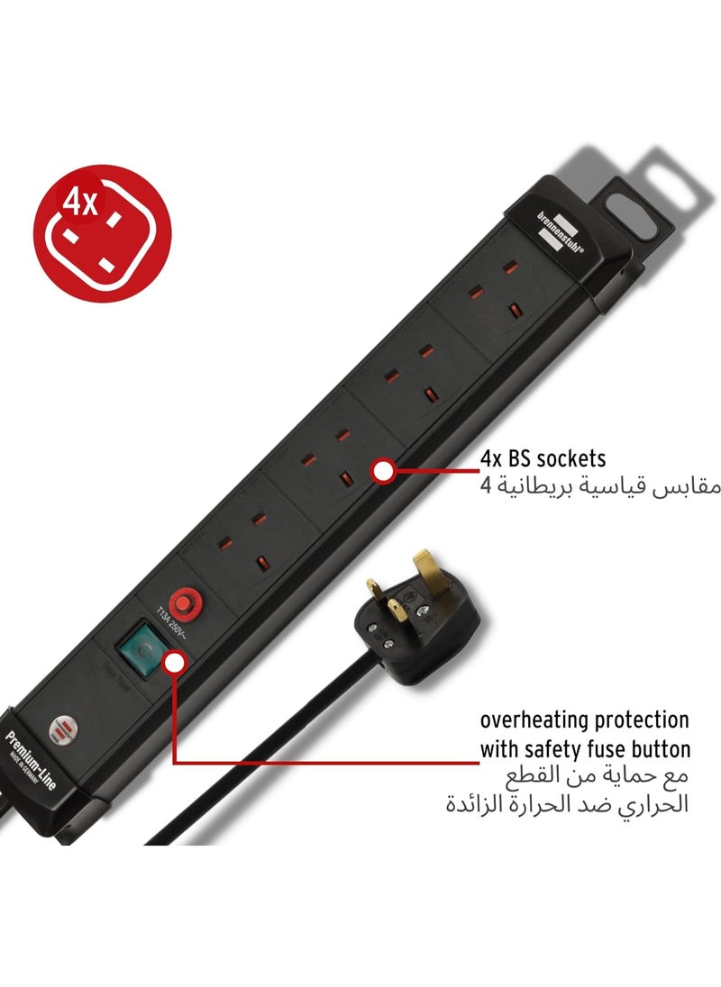 برينينستول سلك تمديد 4 اتجاهات برينينستول  بريميام لاين  سلك تمديد 3 متر أسود  - Image 2
