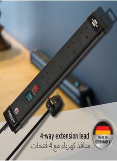 Brennenstuhl Brennenstuhl 4-way Extension Cord Premium-Line 3m extension cord black  - Image 3