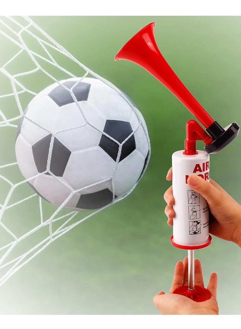 معرض الأعياد بوق هوائي بمضخة للرياضات البحرية والرياضية، بوق إشارة يدوي عالي الصوت للقوارب، إنذار سلامة شخصي، للقوارب، والفعاليات الرياضية، والحفلات، وأعياد الميلاد، والألعاب، والتخييم، والتخرج، والحيوانات العدوانية، أحمر - Image 4