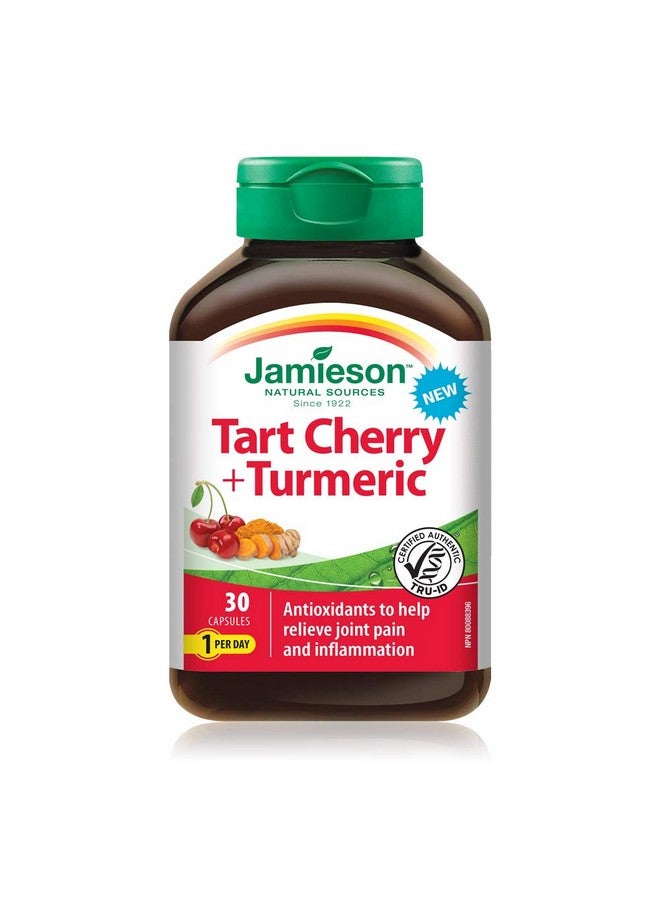Jamieson Tart Cherry & Turmeric 30 Capsules - Image 2