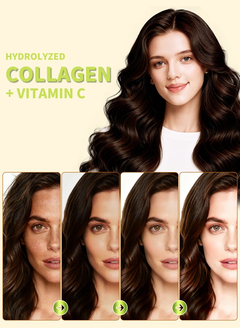 حلوة الكولاجين + فيتامين ( ج ) جمال الشعر والأظافر المرأة فيتامين الكولاجين تبييض 120 حبة - Image 3