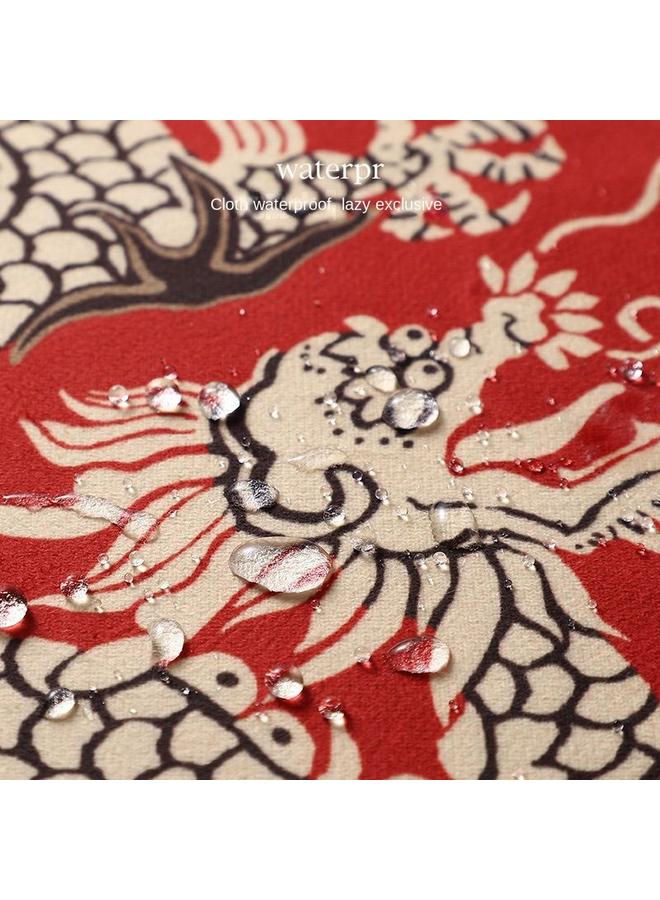 Bluejw 2025 New Year Atmosphere Tablecloth Year Of The Snake Spring Festival Tea Table Cloth Light Luxury Design Sense Waterproof New Year Tablecloth Red - Image 4