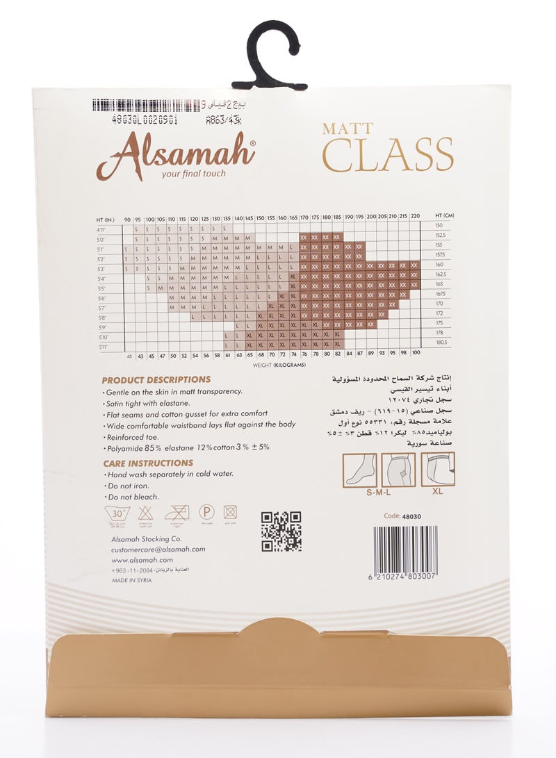 Women's Classic tights, sheer Matte Pantyhose 20 Den - With Reinforced Toe