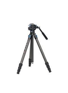 sirui SIRUI ST-124+VA-5 Carbon Fiber Tripod with Fluid Video Head, Triangular Centre Column, Waterproof,4 Sections, 62.2inch, Load 6.61lbs  - Image 2