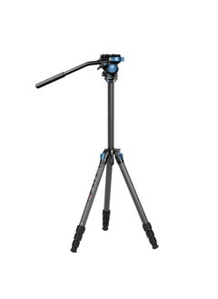 sirui SIRUI ST-124+VA-5 Carbon Fiber Tripod with Fluid Video Head, Triangular Centre Column, Waterproof,4 Sections, 62.2inch, Load 6.61lbs  - Image 1