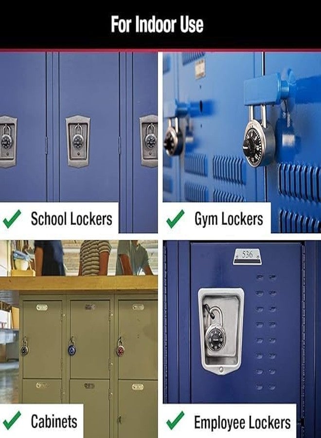ENNCOZY Coded Lock, Rotary Padlock Combination Padlocks Rotary Padlock Digit Combination Locker Lock Safe Round Dial Number Luggage Suitcase Security(Combination Padlock) - Image 5
