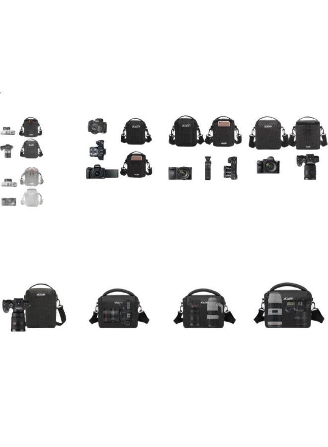 Saiteng Saiten Kb22c5d، حقيبة كاميرا عالمية للكاميرات DSLR والكاميرات بدون مرآة، كاميرا واحدة وعدسة واحدة أفقية - Image 2