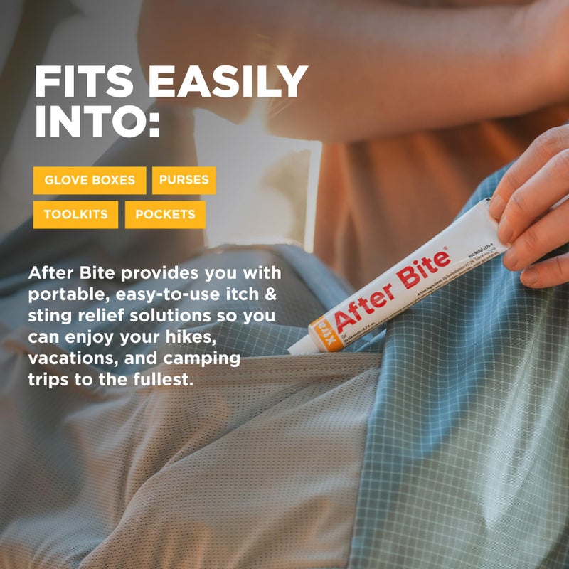 After Bite Xtra Formula - Itch Relief with Diphenhydramine HCl - Ideal for Mosquito & Fire Ant Bites, Bees & More - Portable Gel Formula - 0.7 oz (4 Pack) - Image 4