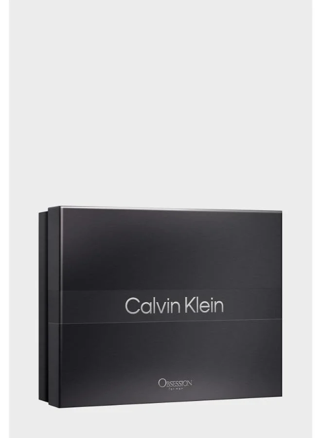 Calvin Klein  Obsession for Men Eau de Toilette 125ml, After Shave Balm 100ml & Deodorant Stick 75g Gift Set for Women | Best Price UAE