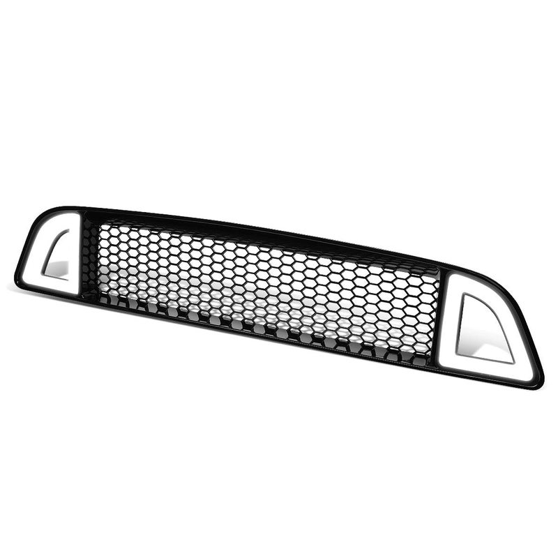 Auto Dynasty Sequential LED DRL Light Bar Honeycomb Mesh Front Upper Bumper Grille Compatible with Ford Mustang Base GT 1314