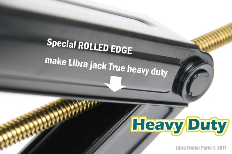 LIBRA 24" 6K lbs RV Trailer Camper Stabilizer Leveling Scissor Jacks w/Dual Power Drill sockets & mounting Hardware Set-Set 2 - Image 3