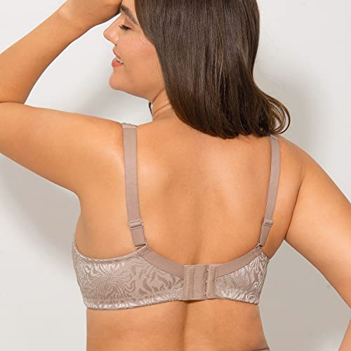 Wingslove Women's Full Coverage Non Padded Comfort Minimizer Wire-Free Bra Plus Size(Toffee,38C) - Image 5