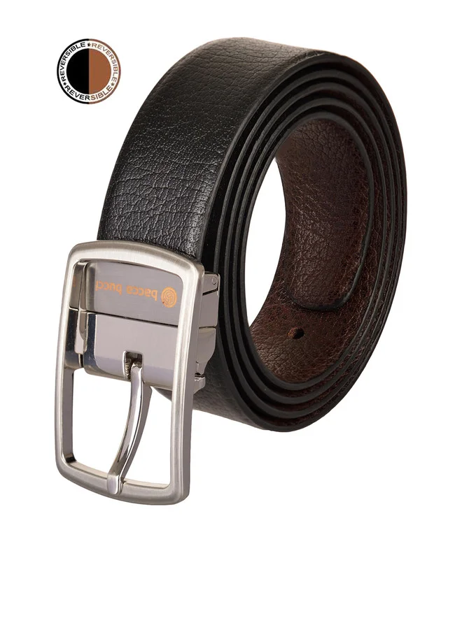 Bacca Bucci  Men's Reversible Black and Brown Leather Belt for Men | Best Price UAE