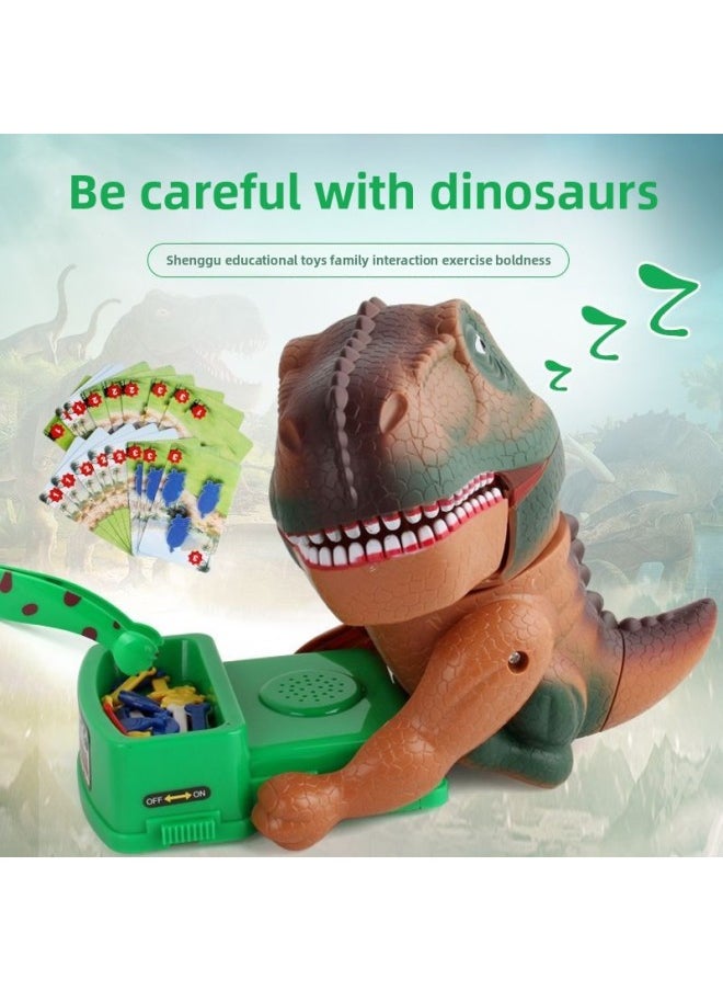 null - Trembling Toys Beware Of Evil Dogs Tricky Scary Toys Stealing Bones Dinosaur Biting Fingers Tyrannosaurus Rex Children's Toys-Color:Beware Dinosaur Standard Set - Image 1