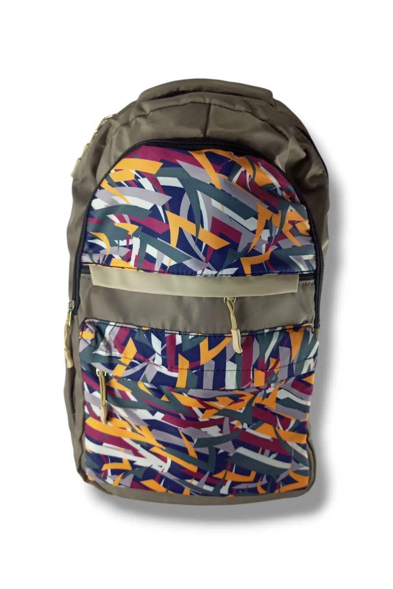 شنطة ظهر عالية الخامات و كتافات بشكل جذاب بلون بيج - Image 1