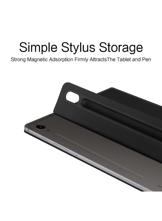 Compatible with Samsung Galaxy Tab S10 FE Plus/Tab S10 FE+ 13.1 inch (2025) Ultra Thin Smart Magnetic Cover with Pen Slot Leather Shell Sleep Wake-Up - Image 2