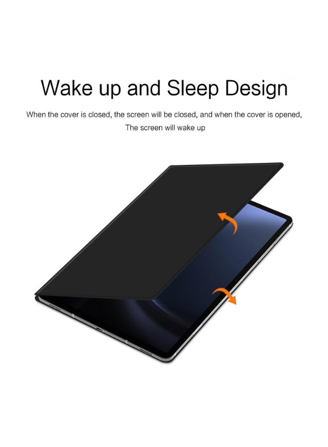 Compatible with Samsung Galaxy Tab S10 FE Plus/Tab S10 FE+ 13.1 inch (2025) Ultra Thin Smart Magnetic Cover with Pen Slot Leather Shell Sleep Wake-Up - Image 4