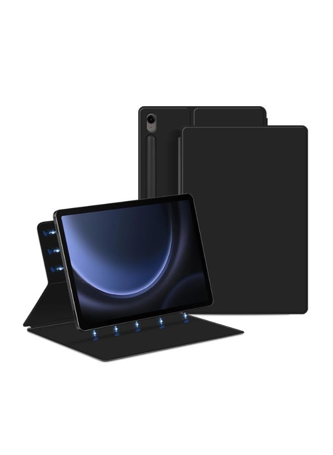 Compatible with Samsung Galaxy Tab S10 FE Plus/Tab S10 FE+ 13.1 inch (2025) Ultra Thin Smart Magnetic Cover with Pen Slot Leather Shell Sleep Wake-Up - Image 1