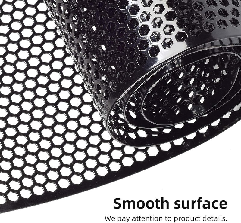 AggAuto Universal 40"x13" Car Grill Mesh - Aluminum Alloy Automotive Grille Insert Bumper Honeycomb Hole 6mm Spacing 2mm, One of the Most Multifunctional Shape Grids 100x33cm Black - Image 5