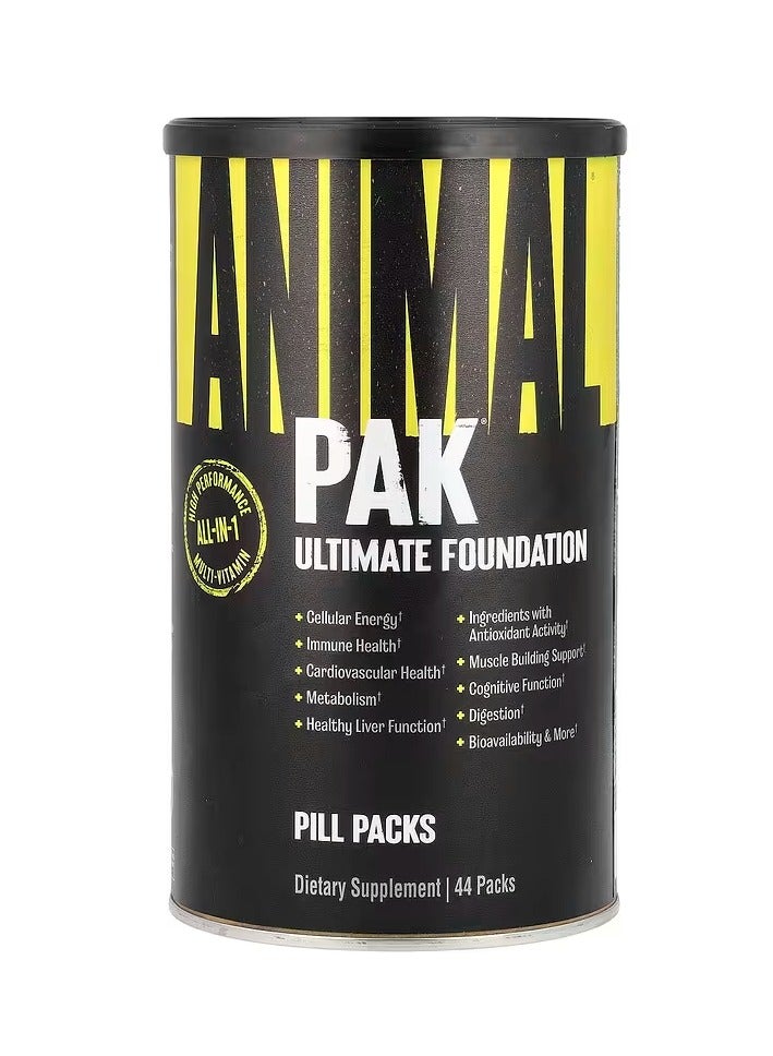 يونيفرسال نيوتريشن Animal Pak - كريم أساس متعدد الفيتامينات والتغذية لتحقيق أعلى أداء (44 عبوة) - Image 1