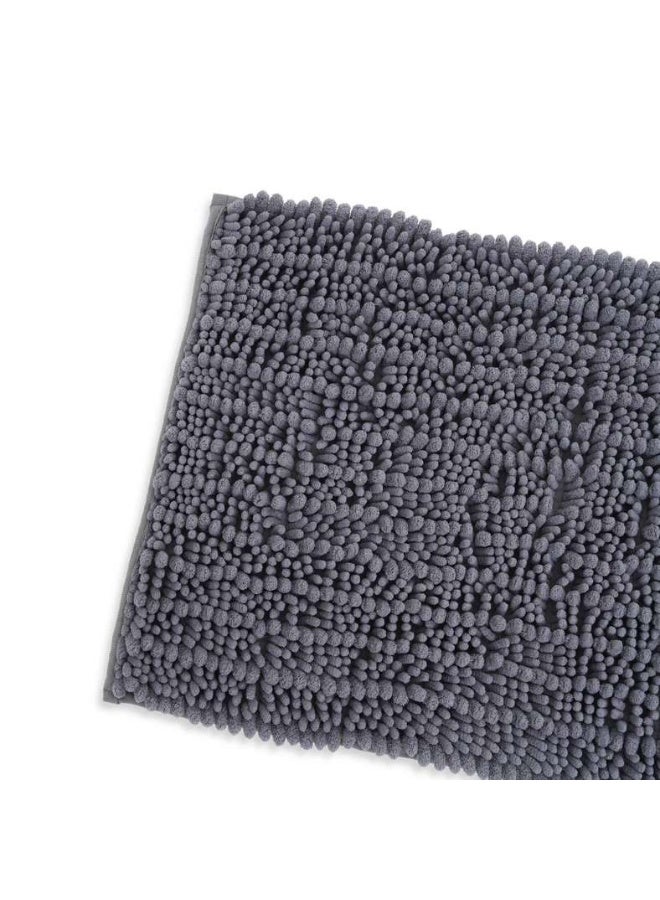 Pan Home Athens Chenille Bathmats 40x60cm - Grey - Image 3