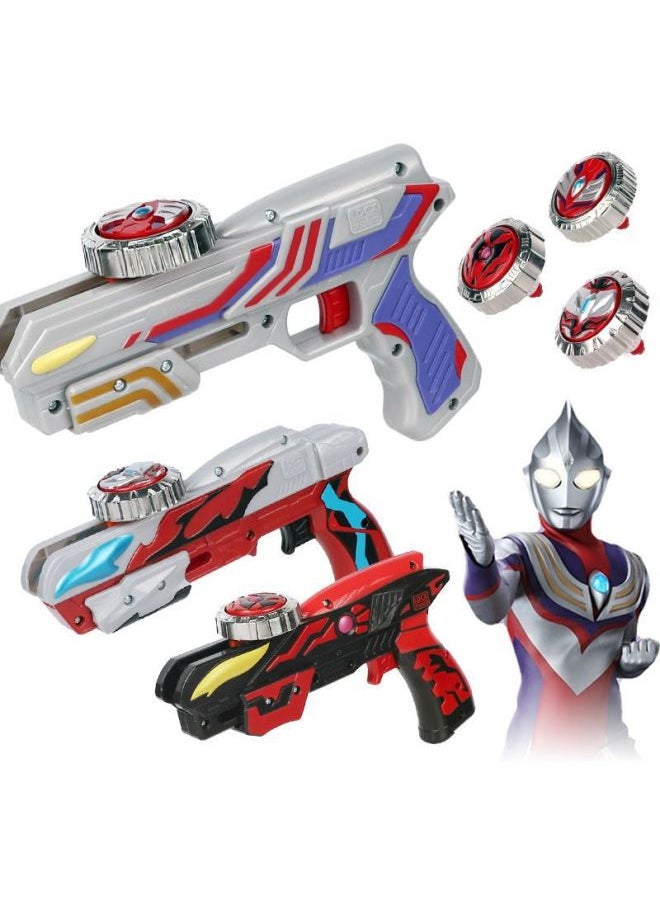 null - Smart Magic Top 4 Generation 5 Generation Ultraman Hero Digia Beria Jade Children's Boy Battle Toy-Color:Galaxy Spark [1 Gyro + 1 Launcher] - Image 1