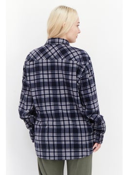 Eddie Bauer Women Plaid Long Sleeves Pajamas, Blue Combo  - Image 4