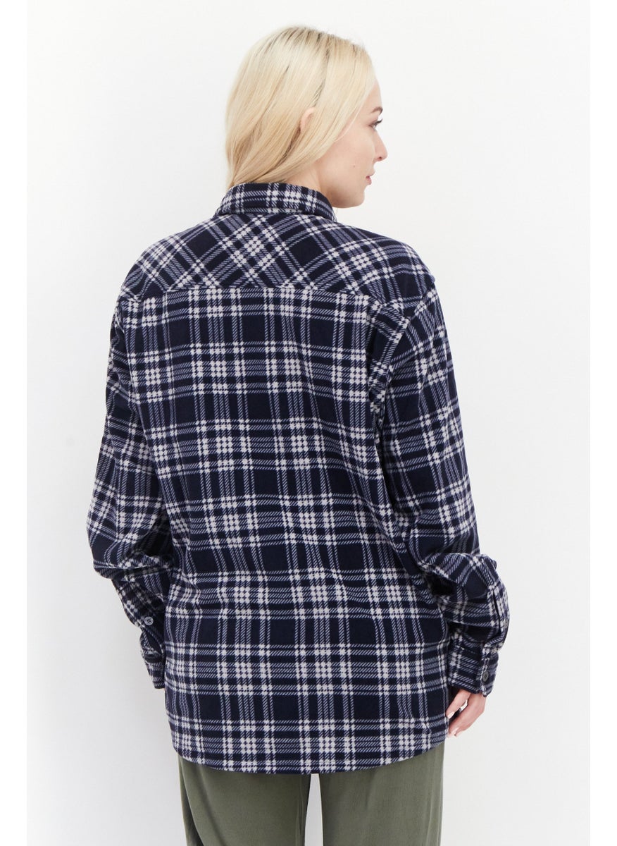 Eddie Bauer Women Plaid Long Sleeves Pajamas, Blue Combo  - Image 4