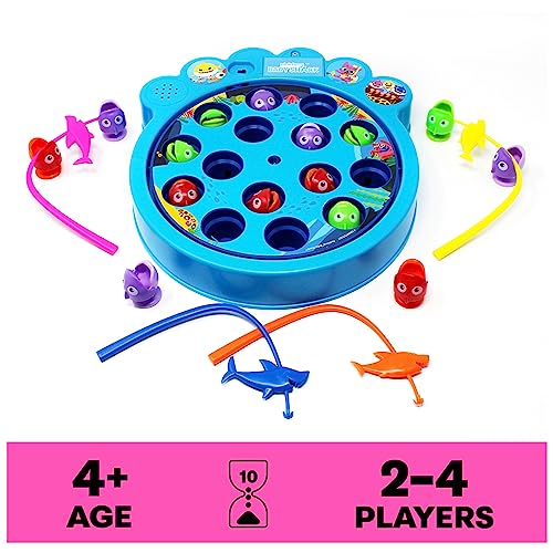 Spin Master Games Pinkfong Baby Shark Lets Go Hunt Musical Fishing Game with Sound Preschool Educational Toy for Fans of Baby Shark Kids Who Love Music 24 Players for Ages 4 Up - Image 5