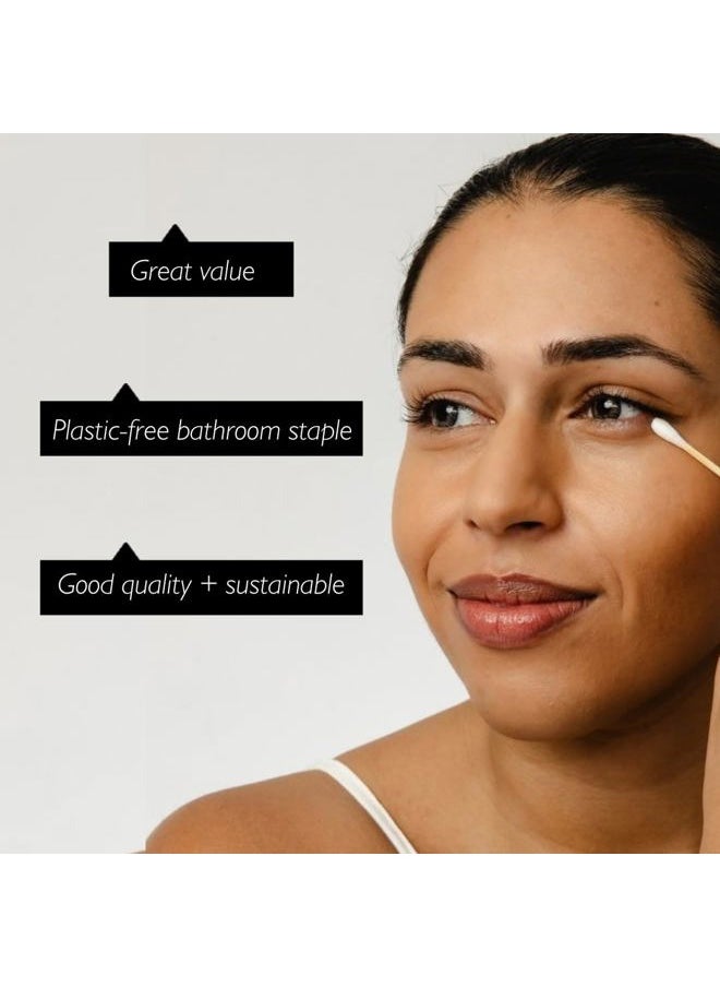 UpCircle - UpCircle Bamboo Cotton Buds - 200 Pieces - Sustainable, Plastic-Free, Fully Recyclable Ear Buds - A Staple For Any Bathroom - Image 1