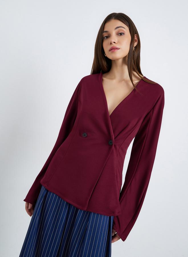 ستايلي بلوزة بأكمام طويلة - Image 1