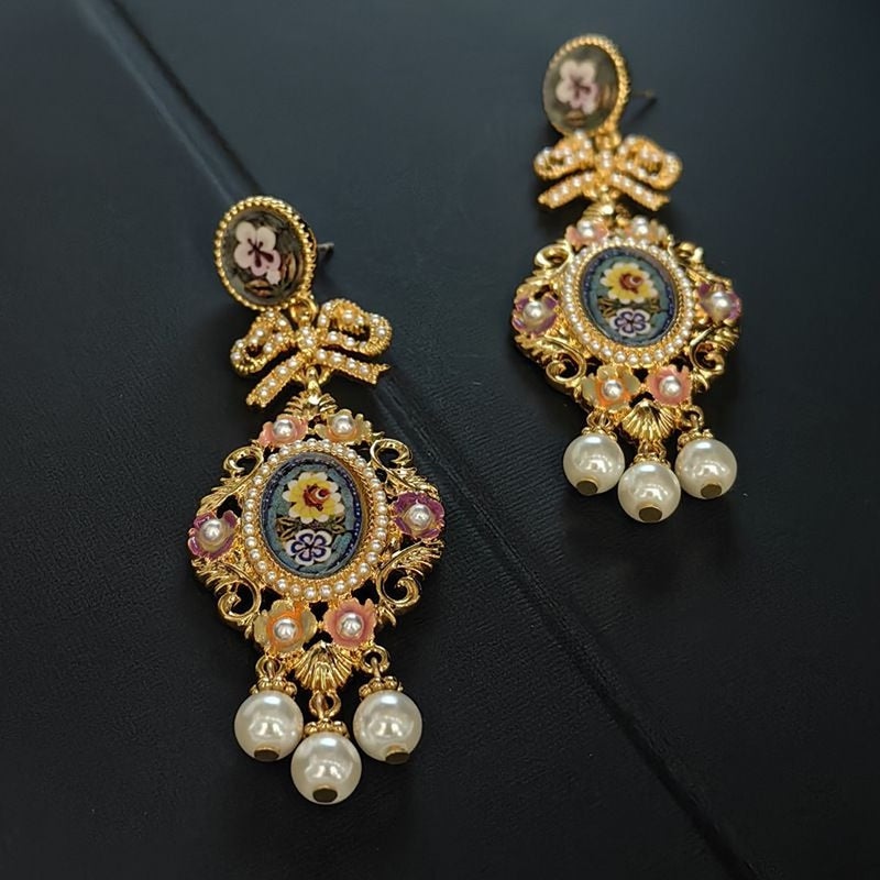 Vintage Court Style Earrings Bohemian Tassel Retro Handmade Women's Jewelry - Image 3