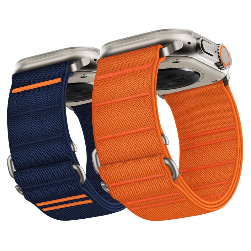 Suitisbest 2 Pack StretchFit Sport Bands Compatible with Apple Watch Ultra Band 49mm 46mm 45mm 44mm 42mm Men, Stretchy Sport Loop Strap for iWatch Series 11 10 9 8 7 6 5 4 3 2 1, SE 3 2 1, Ultra 3 2 1 - Image 1