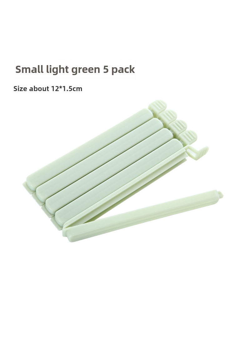 Generic - Large Seal Clips 5-Pack Snack Bag Sealers[Small Light Green] Pack of 5 [Small Light Green] Pack of 5 - Image 1