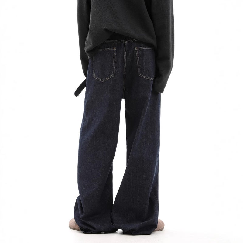 Unisex Classic Denim Jeans Loose Fit Daily Outdoor Wear - Image 4