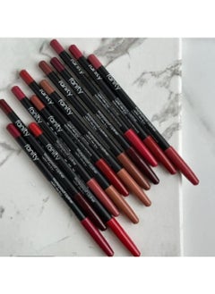 FANITY 12-Piece Waterproof Lipliner Pencil Set Multicolour  - Image 3