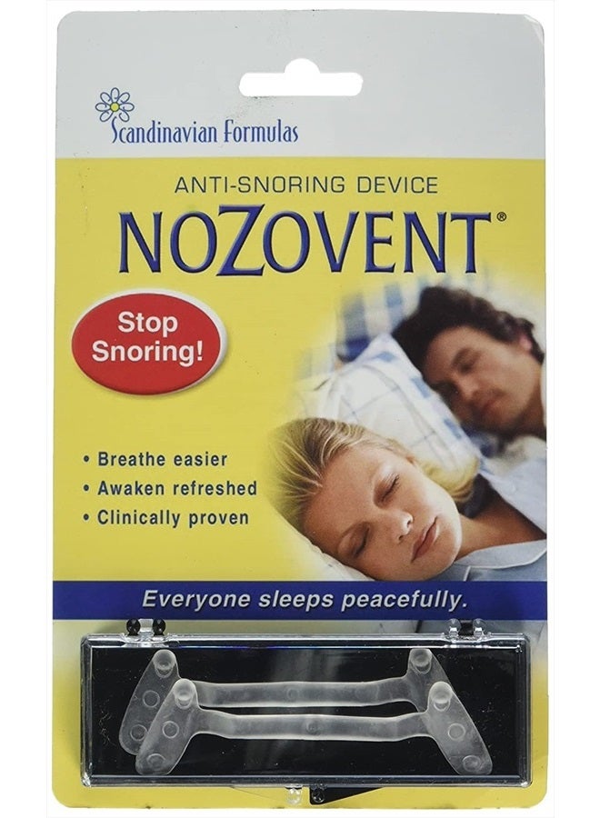 Scandinavian Formulas Nozovent Anti-Snoring Device, 2 Count - Image 1