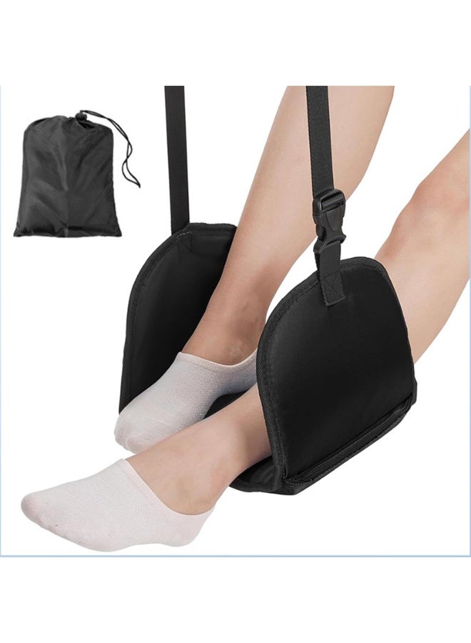 كوفوز راحة القدم راحة القدم الطائرة مصنوعة مع الرغوة الممتازة السفر راحة القدم الطيران حمل هانك راحة القدم ارتفاع قابل للتعديل لرحلات الطيران لمسافات طويلة المكتب / المنزل - Image 4