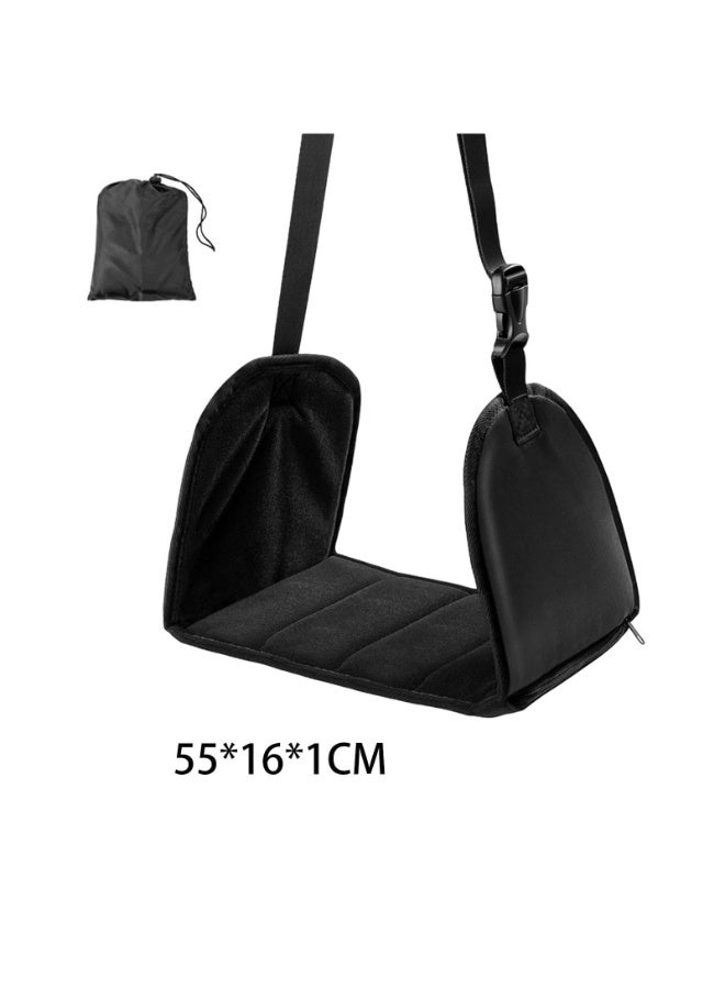 كوفوز راحة القدم راحة القدم الطائرة مصنوعة مع الرغوة الممتازة السفر راحة القدم الطيران حمل هانك راحة القدم ارتفاع قابل للتعديل لرحلات الطيران لمسافات طويلة المكتب / المنزل - Image 2