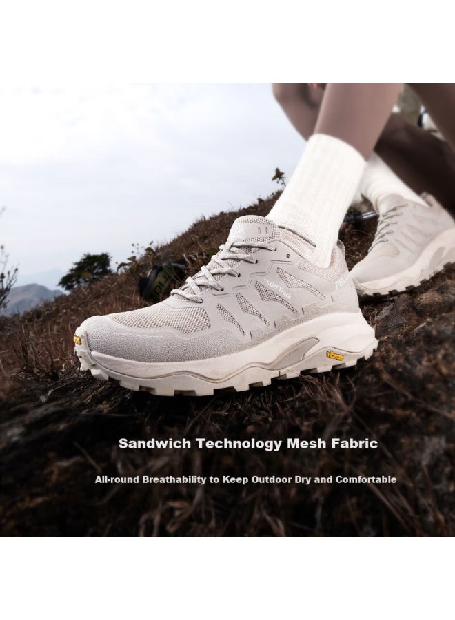 PELLIOT 【Ht-Vision】Outdoor Mountaineering Shoes Men And Women Vibram Anti-Slip Lightweight Hiking Shoes 115119035 Black 41 - Image 2