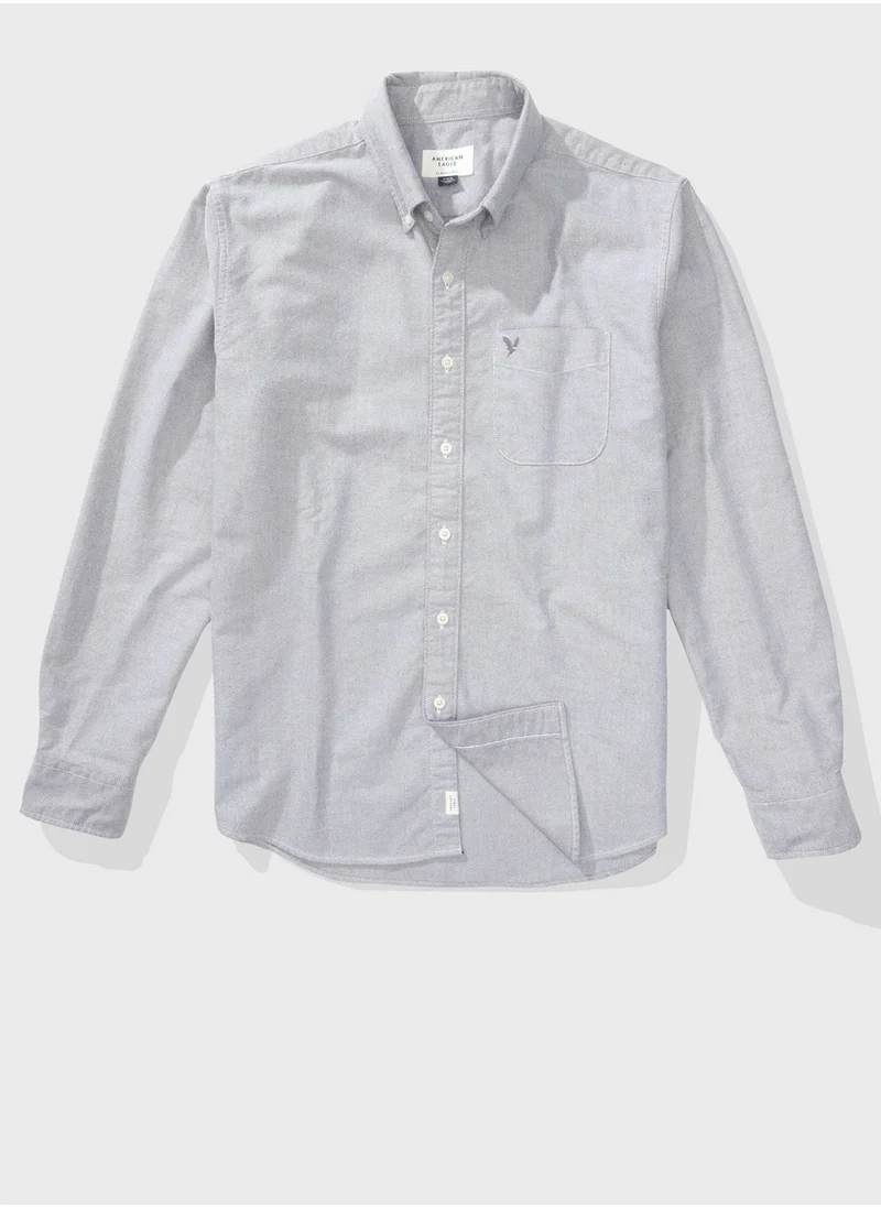 American Eagle Pocket Detail Button Down Shirt