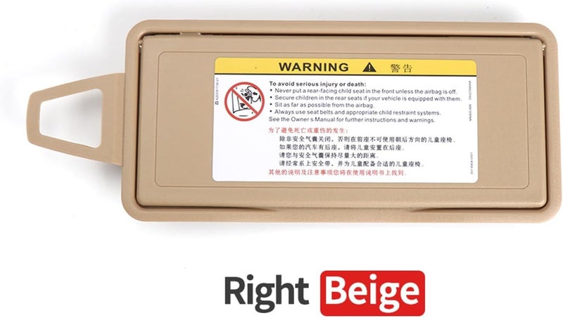 Yurefax Car Sun Visor Mirror Cover for Mercedes-Benz S Class - Image 2