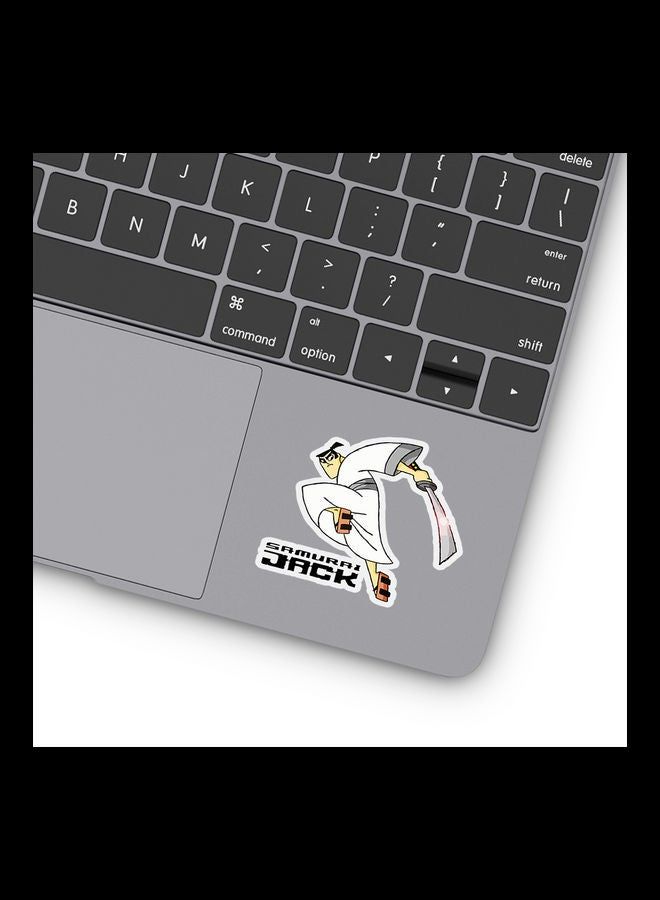 RKN Jack Samurai In Action Vinyl Stickers For Laptop - Image 1