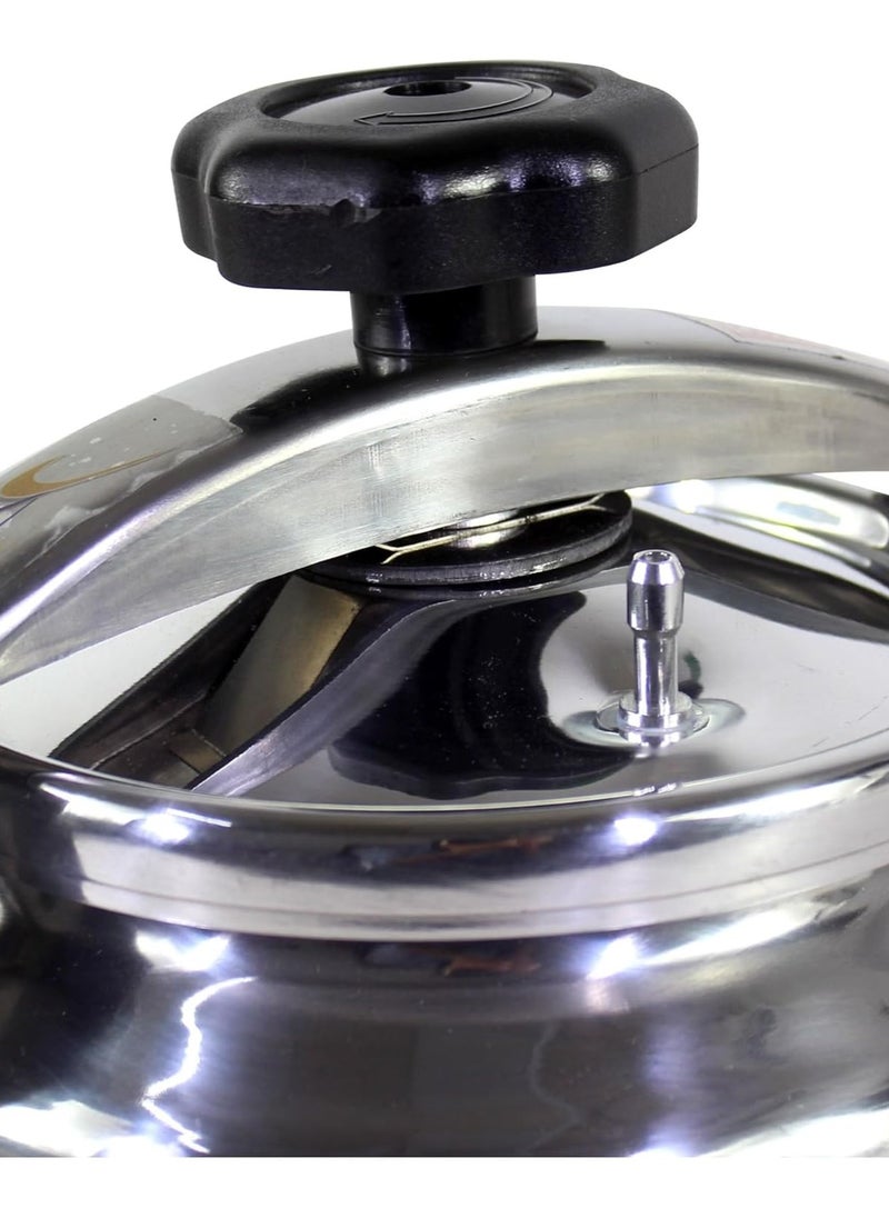 Dac 4 Liter Aluminum Pressure Cooker 20CM Compact Fast Cooking Pot with Safety Lock Lid Heat Resistant Handles and Pressure Indicator Ideal for Quick and Healthy Meals at Home or Outdoors  - Image 4