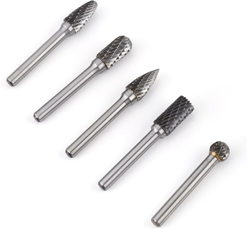 GLOGLOW Nan Carbide Burrs for Die Grinder, Tungsten Steel Grooving Tool for Die Grinder, Tungsten Steel Grooving Tool for Nonmetal Craft Carving, Grinding Cleaning Artworks - Image 4