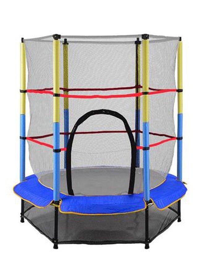5.5 Feet Boy and Girl Trampoline With Safety Net Outdoor Play Garden Toy Gift 140x140x160cm - Image 1