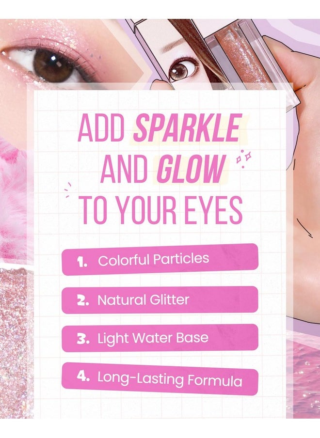 AMTS - Webtoon True Beauty - 04 Dear Jasmine | Liquid Chunky Glitter Eyeshadow | Highlighter, K-Drama Korean Makeup, Pigmented, Long Lasting Shimmer - Image 1