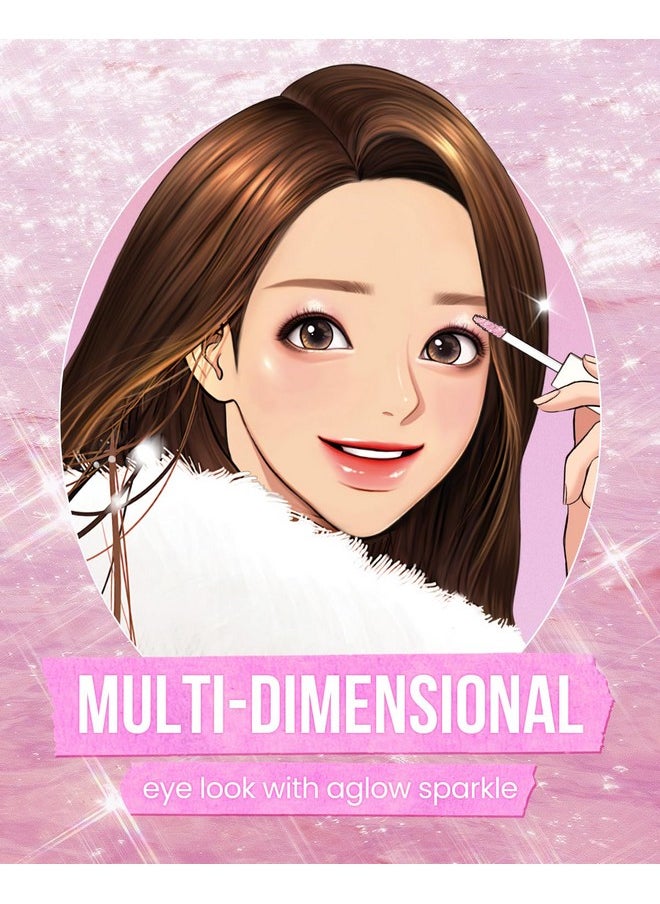AMTS - Webtoon True Beauty - 04 Dear Jasmine | Liquid Chunky Glitter Eyeshadow | Highlighter, K-Drama Korean Makeup, Pigmented, Long Lasting Shimmer - Image 1